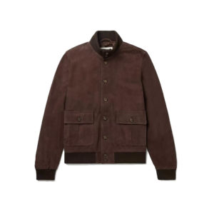 Don Brown Suede Leather Bomber Jacket
