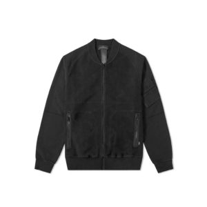 Fend Black Fleece Bomber Jacket