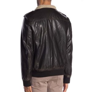 Lewis Brown Leather Bomber Jacket