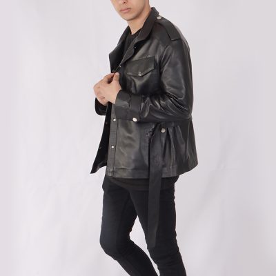 Antonio Black Leather Jacket