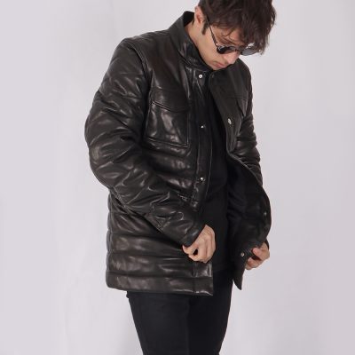 Marcus Leather Puffer Jacket