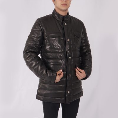 Marcus Leather Puffer Jacket